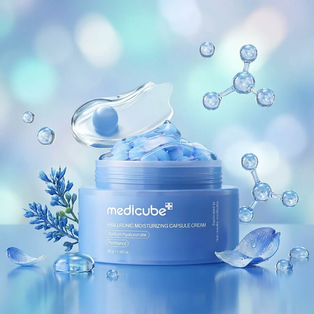 MEDICUBE HYALURONIC MOISTURIZING CAPSULE CREAM 55 G – Image 3