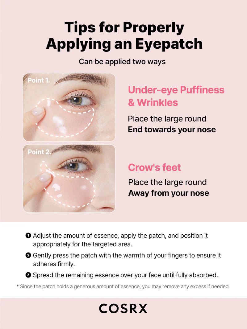 COSRX THE PEPTIDE COLLAGEN HYDROGEL EYE PATCH 60 PATCHES 85g – Image 2