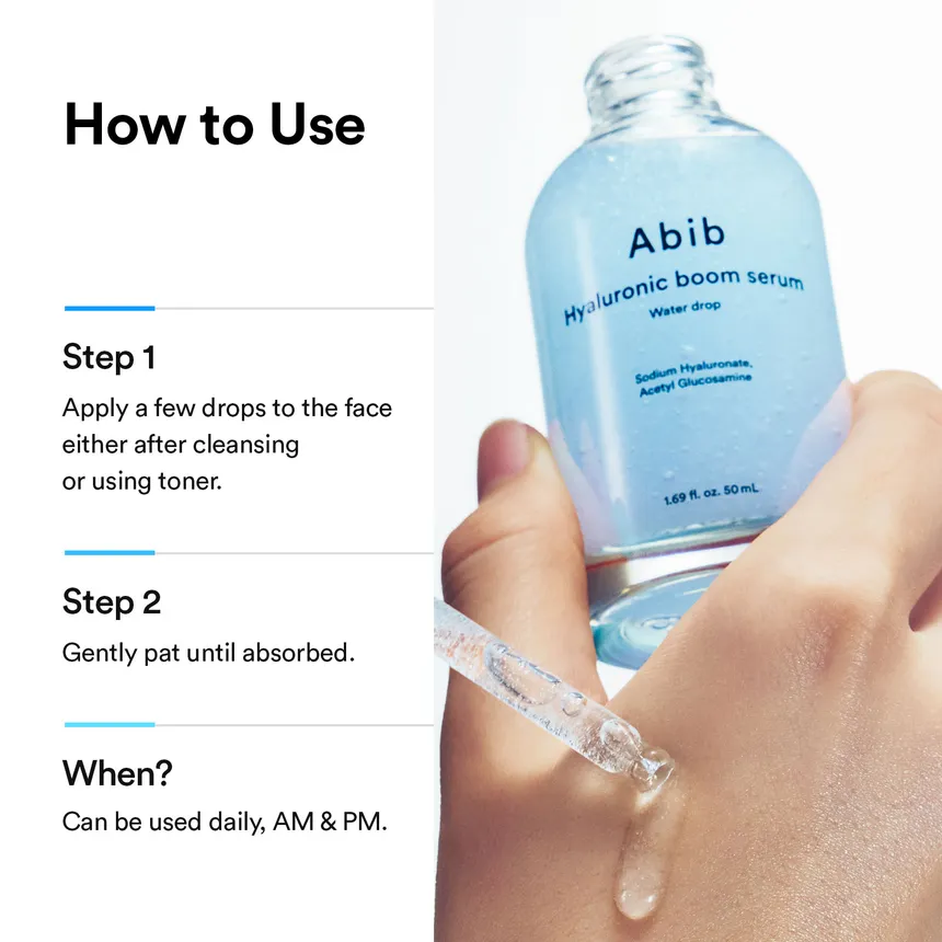 Abib Hyaluronic Boom Serum Water Drop 50ml – Image 3
