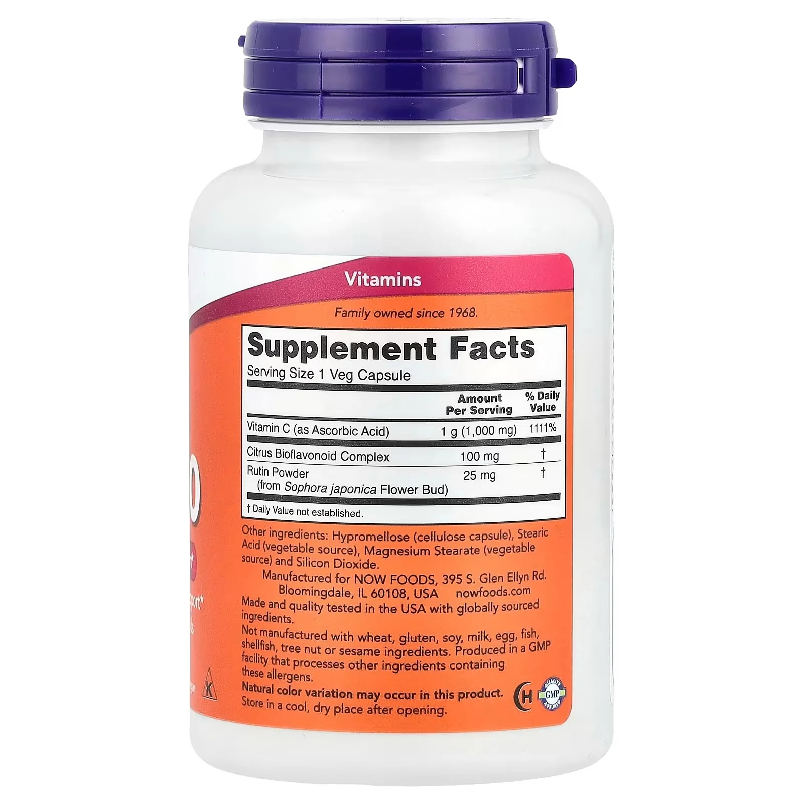 now C-1000 Immune system Support 100veg Capsules – Image 2