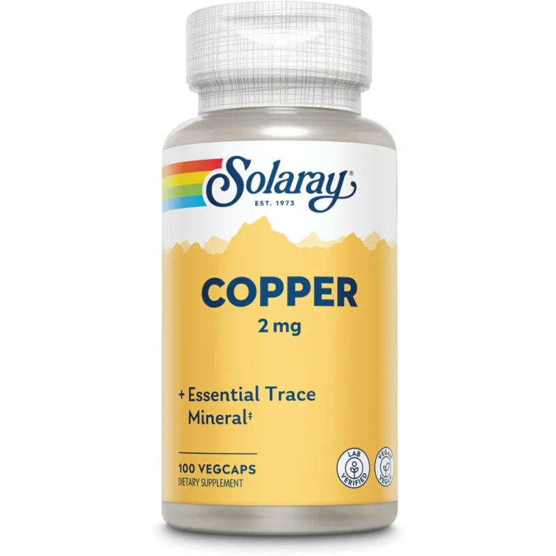 Solaray Copper 2 mg 100 Veg Caps