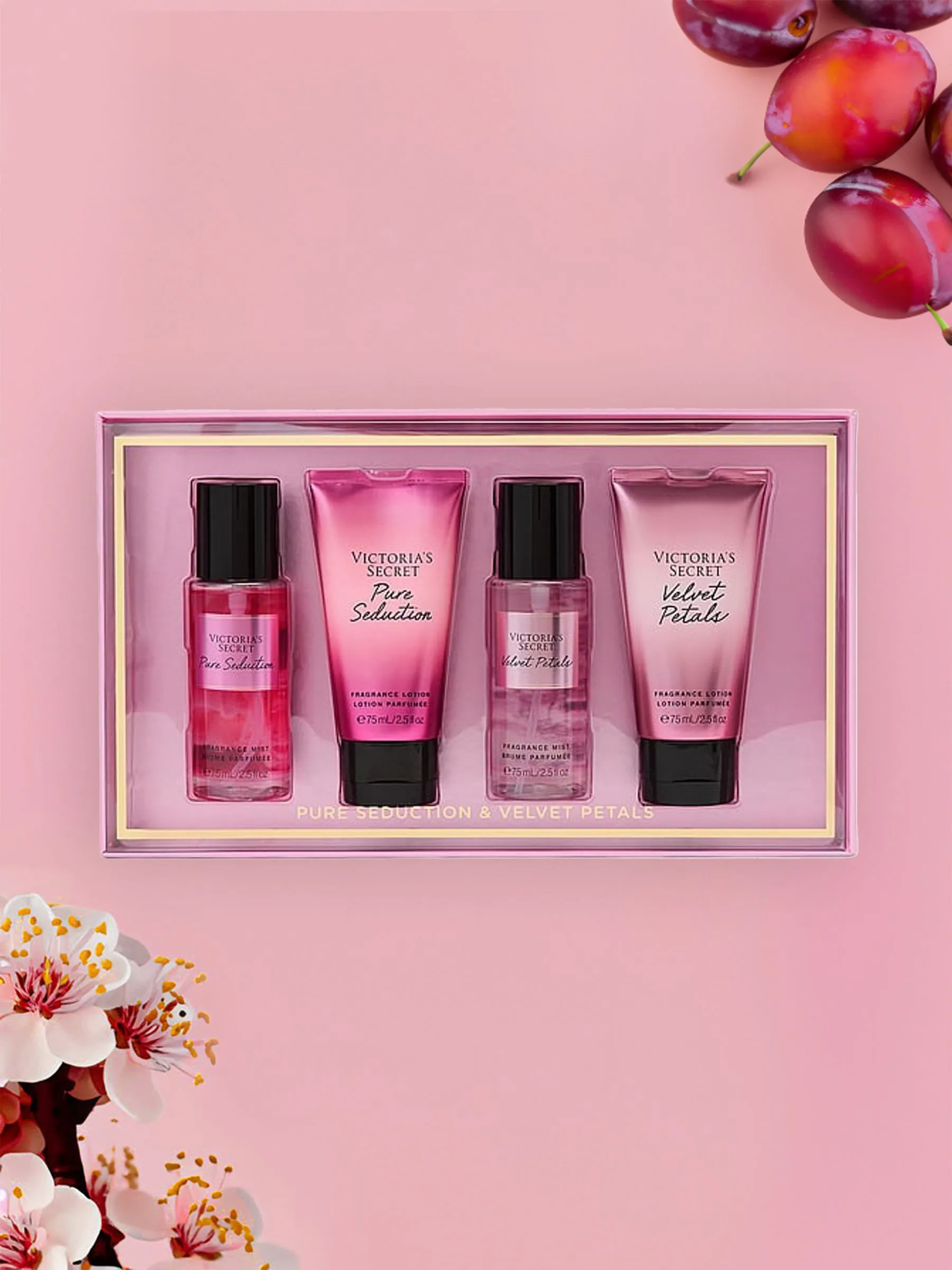 Victoria's Secret Pure Seduction & Velvet Petals The Best of Mist and Lotion Gift Set – Image 2