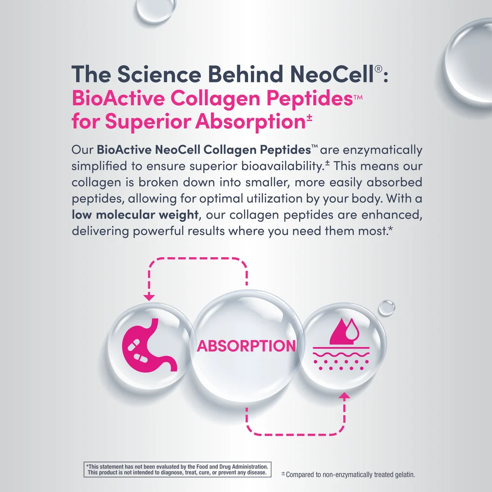 NeoCell Advanced Collagen Peptides + Hyaluronic Acid + C 195g – Image 3