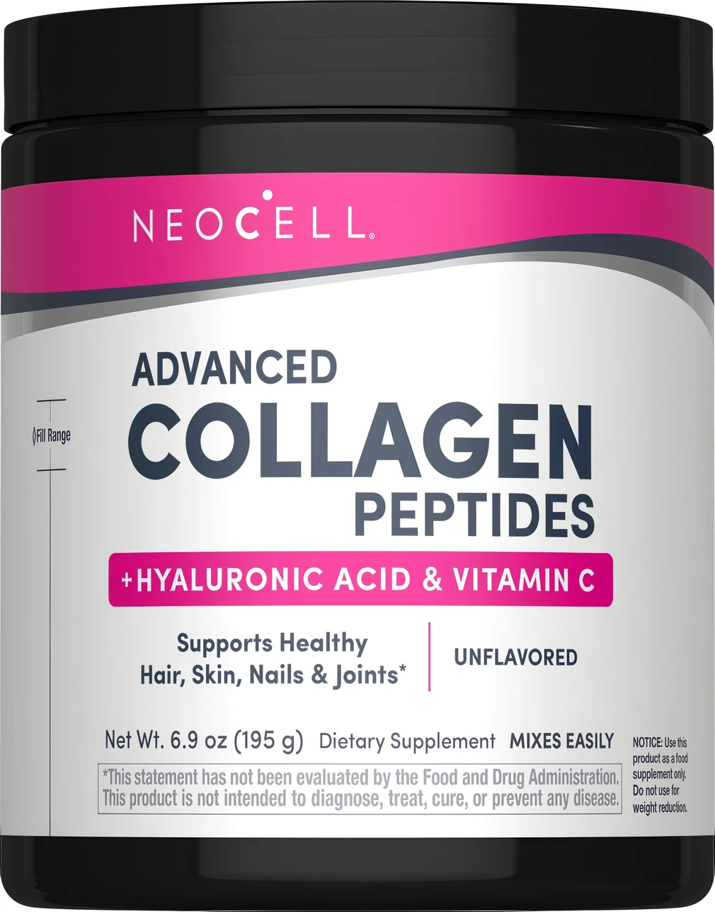 NeoCell Advanced Collagen Peptides + Hyaluronic Acid + C 195g